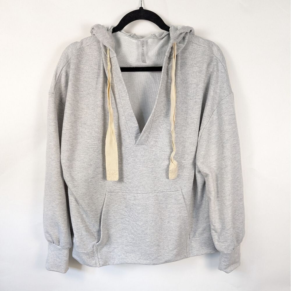 Fabletics Hoodie Women's Medium Gray Pullover Act… - image 1